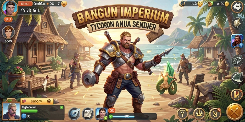 Ilustrasi gameplay Tycoon yang menarik dan penuh strategi.