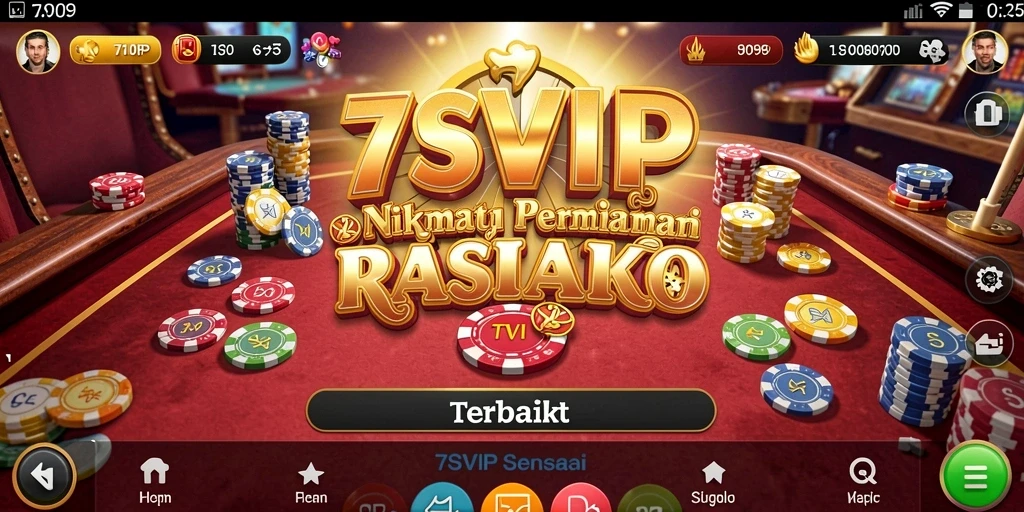 Screenshot gameplay 7SVIP yang menampilkan aksi seru permainan kasino.