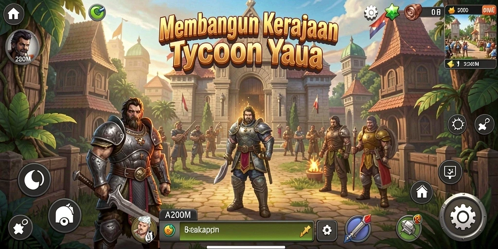 Tampilan gameplay menarik dan dinamis di A200M.