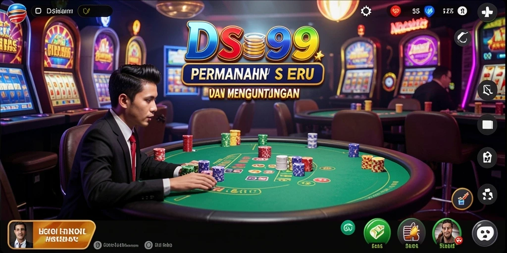 Screenshot gameplay Kasino DS99 yang menampilkan suasana permainan yang seru.