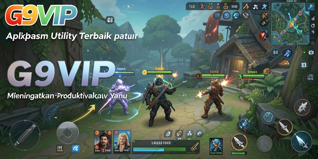 Tangkap layar G9VIP menampilkan antarmuka aplikasi Utility yang ramah pengguna.