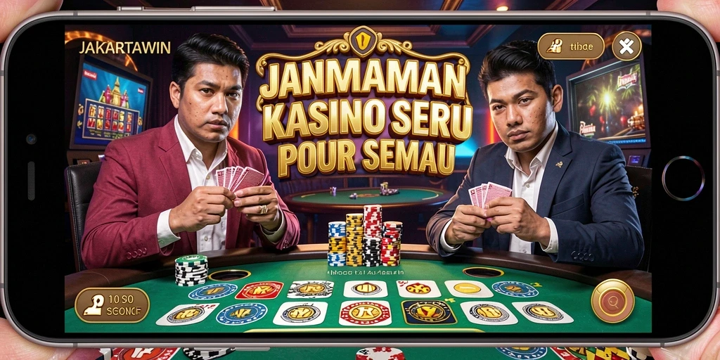 Screenshot utama JAKARTAWIN menampilkan gameplay Kasino yang mendebarkan.