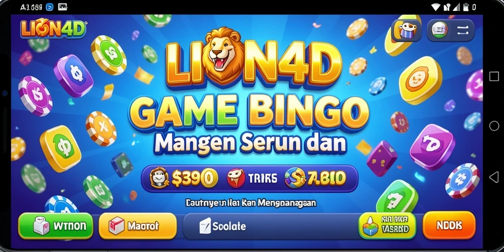Tampilan gameplay seru dari LION4D saat bermain Bingo dengan teman-teman.