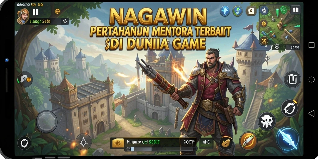Gameplay menantang NAGAWIN yang memukau dengan tower defense yang strategis.