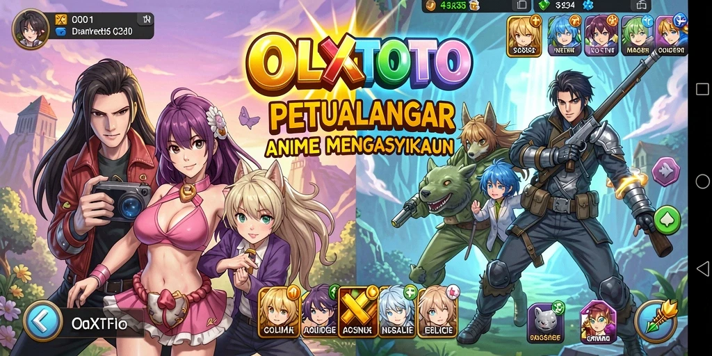 Tampilan gameplay OLXTOTO dengan karakter dan dunia Anime yang menakjubkan.
