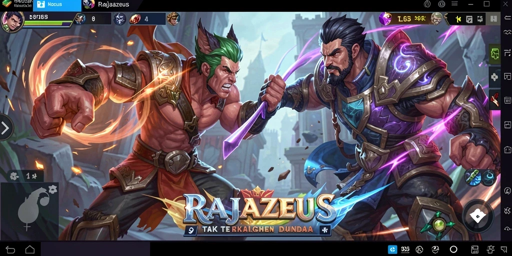 Tampilan dinamis dari pertempuran seru di RAJAZEUS.
