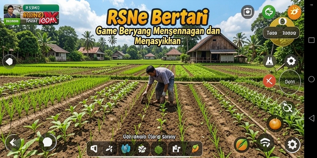 Screenshot utama RSNOK menampilkan pengalaman gameplay bertani yang menarik.