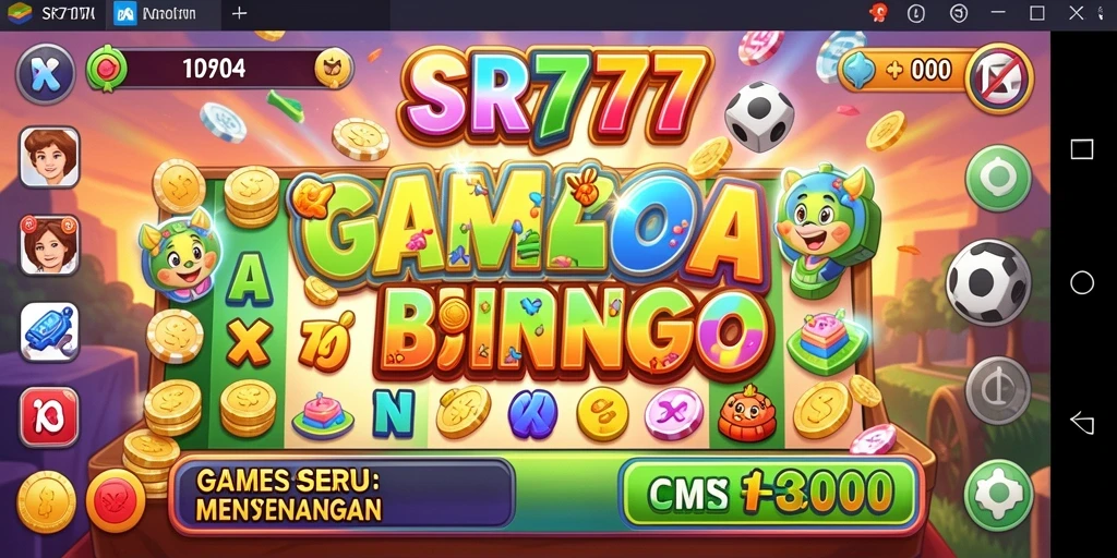 Tampilan antarmuka SR777 dan momen seru dalam permainan Bingo.