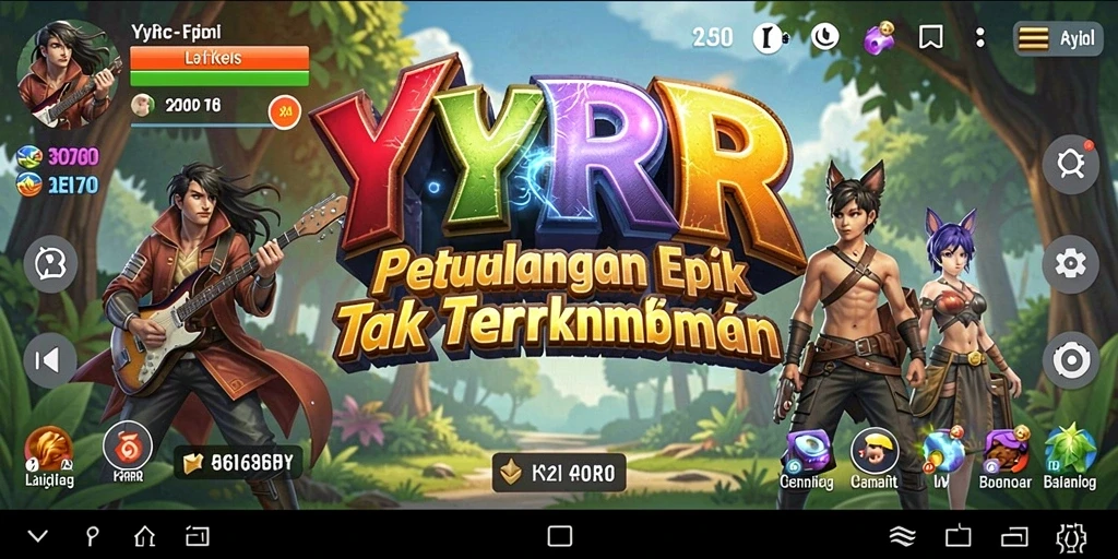 Gameplay YYRR menampilkan petualangan seru dan eksplorasi yang mendebarkan.